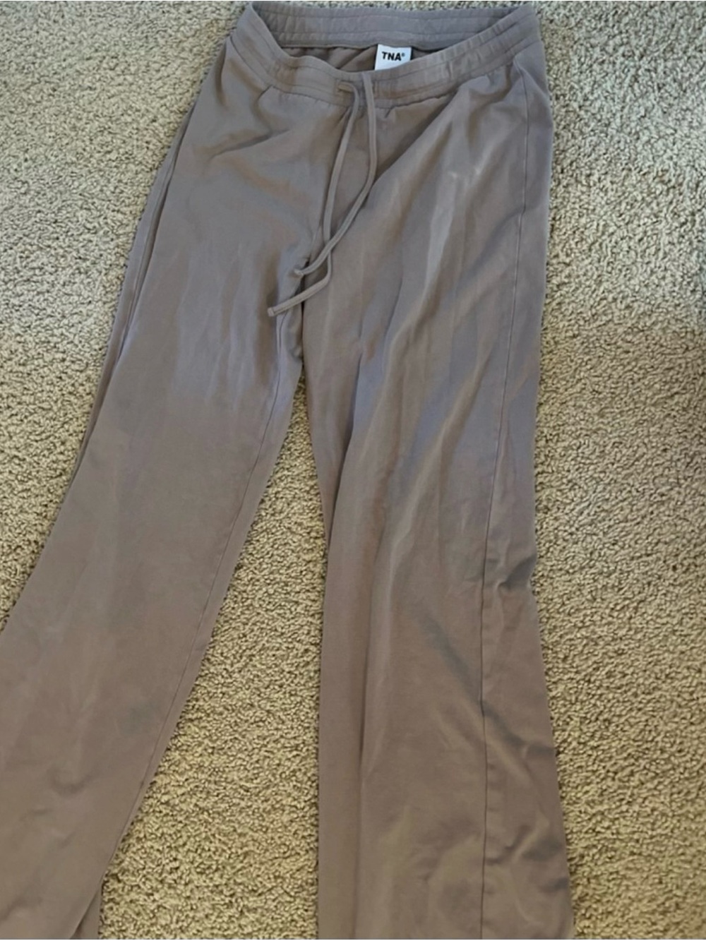 Aritzia TNA chill pant taupe XS